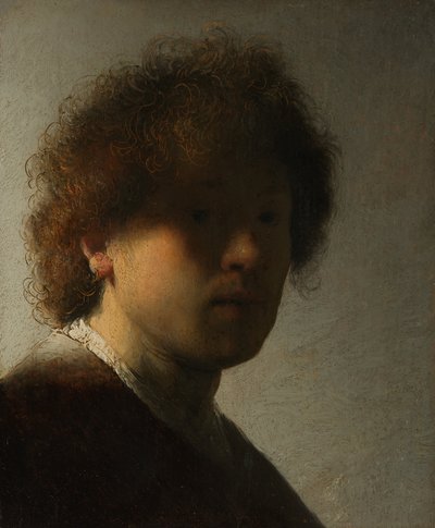 Selbstporträt in jungen Jahren von Rembrandt van Rijn